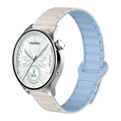 适用oppowatchx3mini表带磁吸硅胶新款WATCHS/X2/X3智能运动手表4PRO腕带回环OPPO男士女生一加22mm通用配件