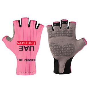 2024环法自行车骑行手套粉色波加查同款硅胶掌垫半公路指减震透气