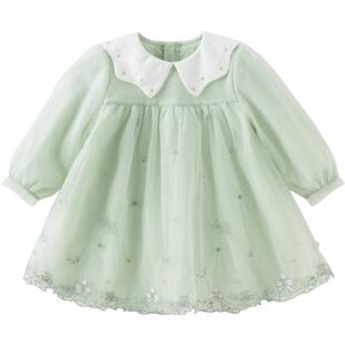 戴维贝拉儿童裙子2026春装新款女童宝宝甜美连衣裙网纱裙公主裙