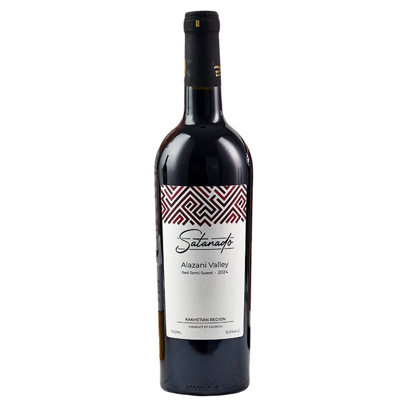 【格鲁吉亚进口红酒】维尔兹萨塔娜多阿拉赞河谷半甜红葡萄酒12度