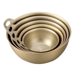 日本制造原装进口北陆金色小碗餐具多功能辅食料理盆套装五件套