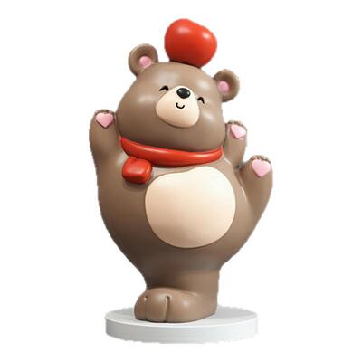 苹果熊大型落地摆件店铺新家装饰