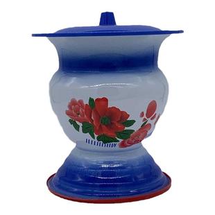 儿童孕妇老人搪瓷加厚老式带盖高脚痰盂坐便器尿壶尿桶便盆室家用