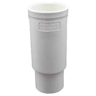 PVC加长缩口直接接头50 75 110 160mm内外插延长管古下水管快接