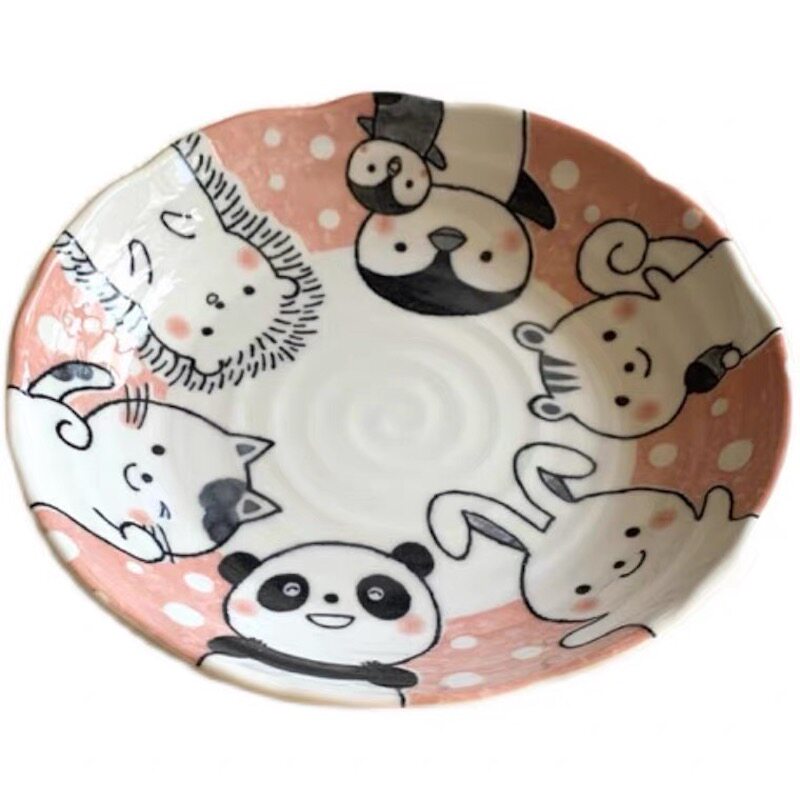 日式进口碗儿童餐具卡通盘子