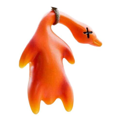 爆款变色烤鸭测紫外线鸭子公仔挂件防晒鸭检测光变车载小挂件饰品