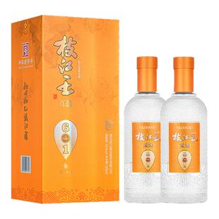 枝江王真选6浓香型风味白酒42度500mL*2礼盒装纯粮食酒高粱口粮酒