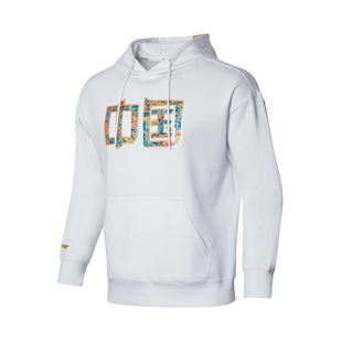 李宁卫衣马龙同款2024春秋新款乒乓球棉质连帽套头宽松长袖运动服