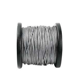 304不锈钢钢丝绳牵引线晾衣绳包塑钢丝吊索吊绳1-5mm直径带胶7*7