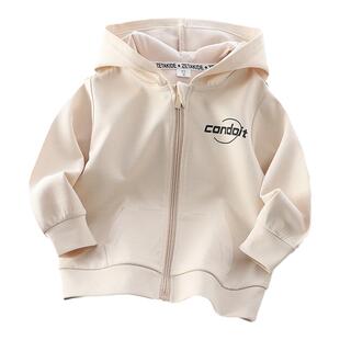 儿童外套春秋运动装新款中大童春季薄款拉链上衣男童女童卫衣开衫