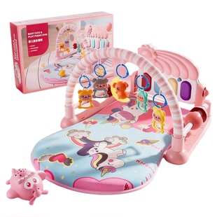 脚踏钢琴健身架婴幼儿新生见面礼盒0一1岁3个月6宝宝早教益智玩具