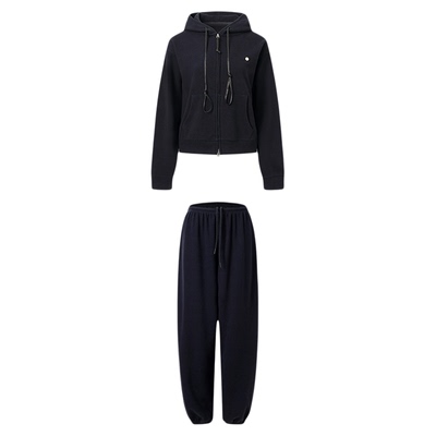 ChicChick皇家蓝卫衣卫裤套装