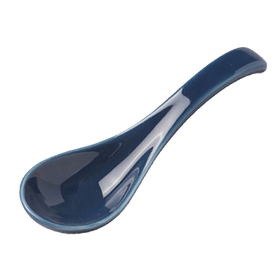 墨色陶瓷勺子调羹家用小汤勺