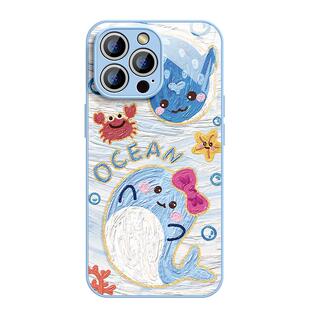 适用苹果18手机壳女款iphone17pro保护套13mini全包14防摔11/12/xs软外壳7plus硅胶8玻璃15可爱16鲸鱼max油画