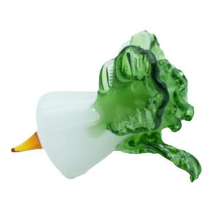 淄博琉璃手工艺品白菜百财小摆件桌面茶台中式寓意招财装饰品礼物