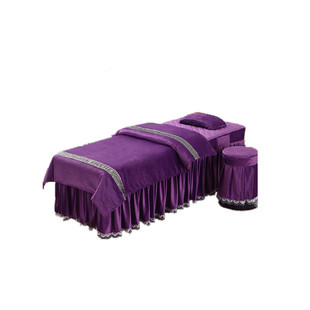 理疗用床单套美容院按摩床罩美甲店推拿美体洗头房床品水晶绒特价