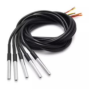 DS18B20数字温度传感器感温线水温探测头不锈钢ds18b20防水型原装