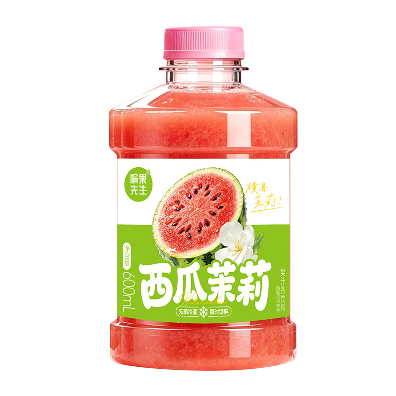 夏日西瓜茉莉果茶600ml*6瓶
