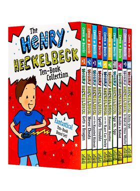 亨利赫克贝克10册 英文原版小说 The Henry Heckelbeck Ten-Book 魔法冒险故事书小女巫海蒂同作者Wanda Coven 小学生英语阅读培养