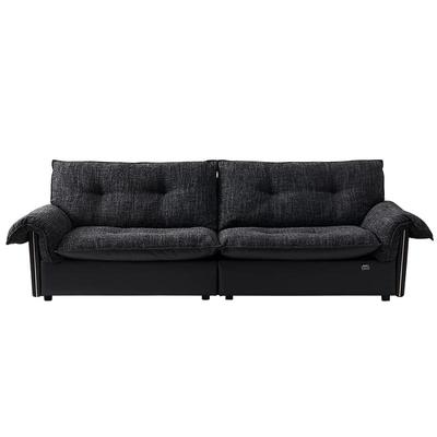 全友家居中古风皮艺沙发