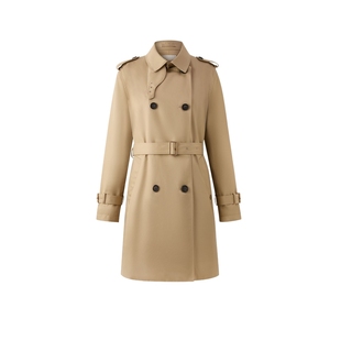 【无氟防水】Eland衣恋经典时尚风衣女宽松休闲外套2025冬季新款