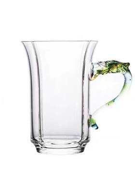 高硼硅耐高温绿茶杯玻璃杯水杯