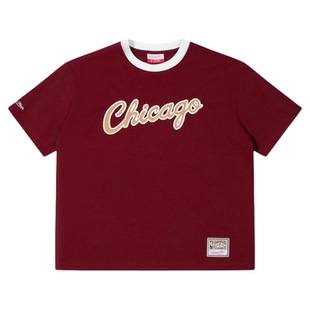 【男生礼物】短袖T恤新年系列活塞队公牛队复古印花圆领上衣男MN