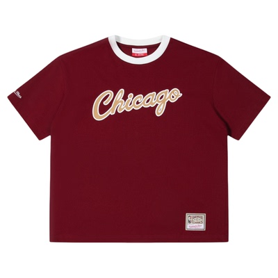 MN活塞队公牛队复古短袖T恤男