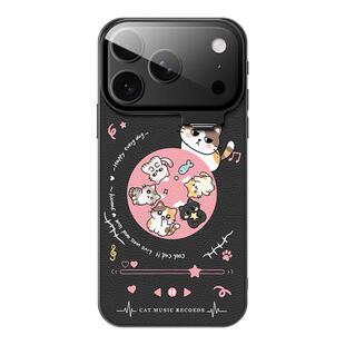 适用iphone17promax手机壳16pro苹果15新款镜头膜隐形支架14防摔13小羊皮高级感12磁吸女款卡通高端音乐小猫