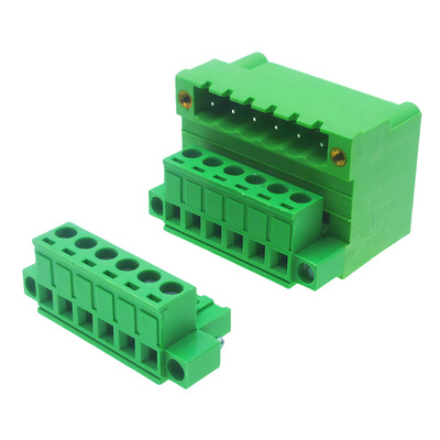 带法兰双排弯脚焊PCB板接线端子