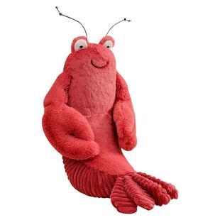 仿真小龙虾螃蟹毛绒玩具儿童搞怪大闸蟹玩偶柔软抱枕活动摆饰批发