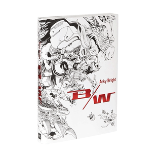【预售】Acky Bright画集 Acky Bright B/W 日本插画家作品集 英文原版黑白色调绘画原画集 cocon系列 PIE出版