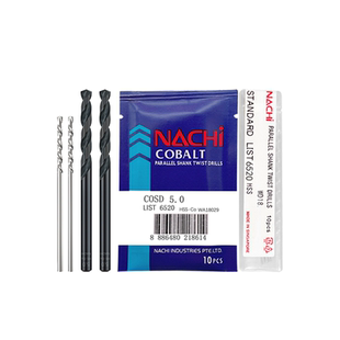 日本不二越NACHI荔枝牌L6520高钴钻不锈钢专用含钴麻花钻0.5-13mm