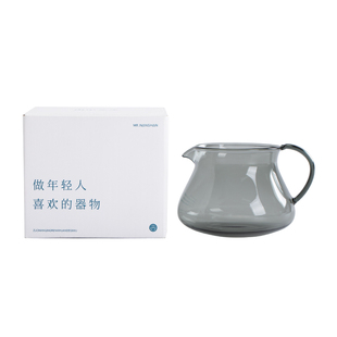 南山先生 胖墩墩公道杯耐热玻璃公杯中式分茶器防烫功夫茶具配件