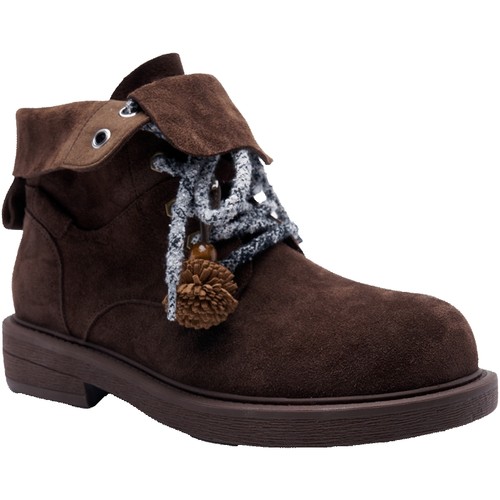 快乐玛丽厚底马丁靴女2025秋季百搭防滑工装靴户外登山鞋女大黄靴