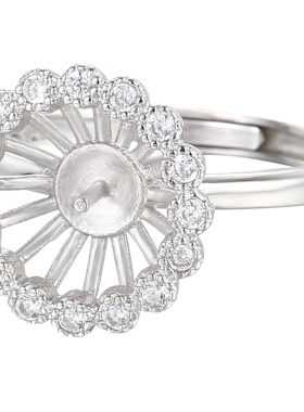 致闺蜜女s925银戒指空托