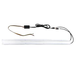 七彩启动扫描动态流水转向灯改装饰通用汽车日行灯导光条led流光