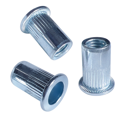 蓝白平头竖纹拉铆螺母拉帽宁鑫