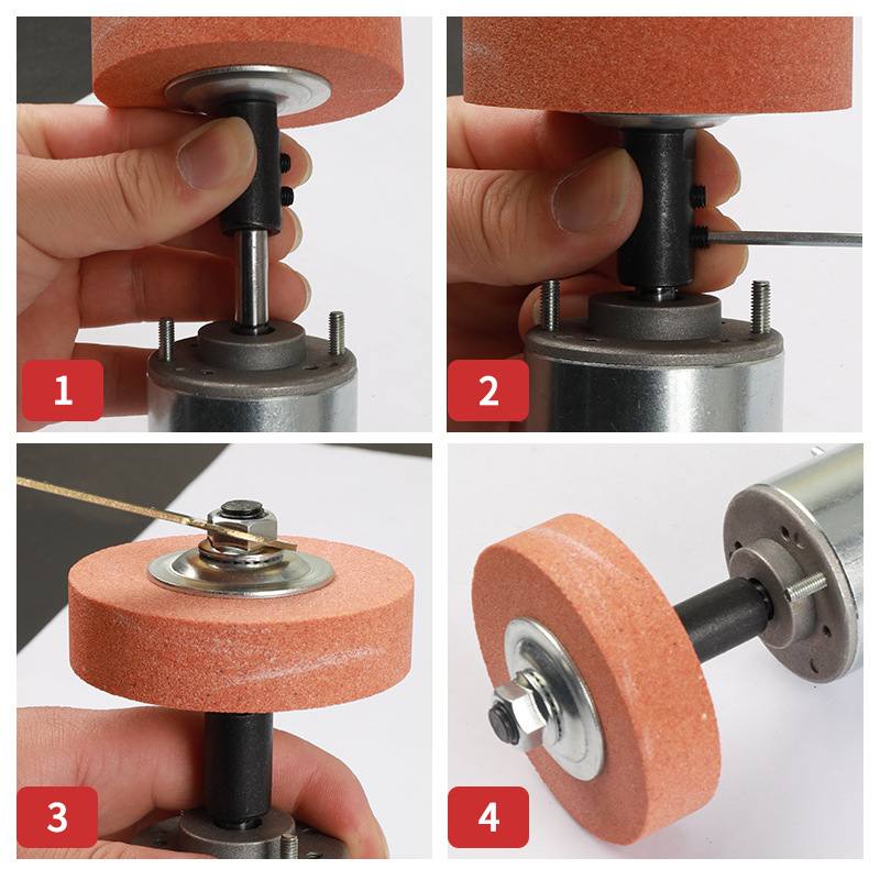 砂轮连接轴内孔5-16mm电机配件775电机台磨连接杆抛光轮打磨杆