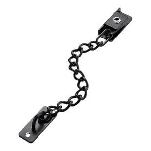 不锈钢窗户防盗链锁防坠安全防护平开推拉门窗锁扣限位器防限开窗