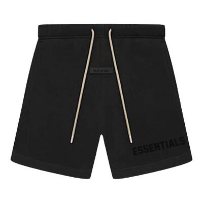 FearofGod23款字母玄青黑短裤