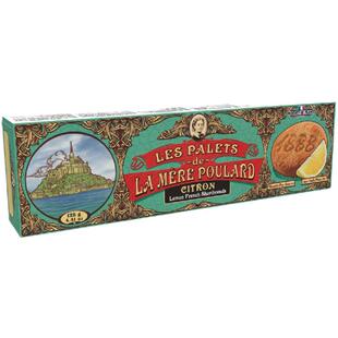 普拉妈妈传统法式黄油酥饼干下午茶点心法国进口柠檬味125g