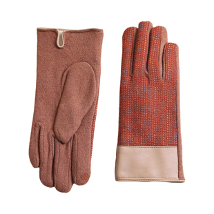 盈妹德尔畔冬日丨英伦风冬季加厚加绒手套女骑行防寒可触屏新款男