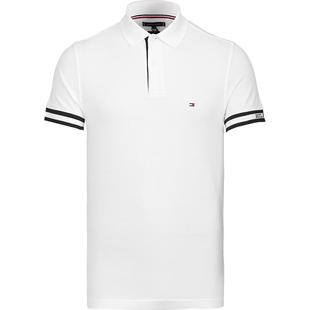 TOMMY汤米男士2025新款夏季休闲年轻帅气纯棉白色T恤短袖polo衫男