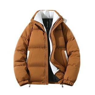 雪中飞2025冬新款男女情侣短立领羽绒服百搭时尚保暖防风中性外套