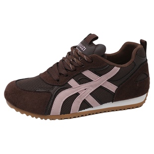 隐形内增高德训鞋女34码2025新款秋季轻便不累脚小个子增高运动鞋