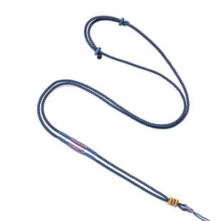 花素平安扣玉佩玉坠挂绳可调节DIY吊坠挂绳配黄金编织编绳项链绳