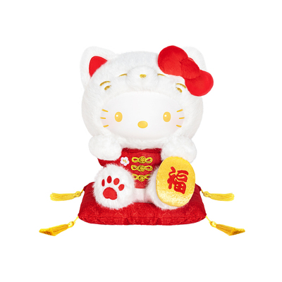 TOPTOY三丽鸥家族招财猫搪胶毛绒