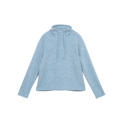 忘城H1438座/愉悦冬日/冬款夹花毛圈针织卫衣暖糯内搭打底上衣女