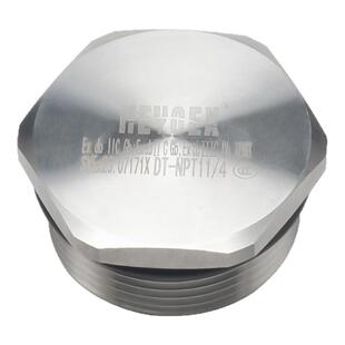 304不锈钢防爆堵头金属实心外丝密封闷盖公制螺纹M20G1/2NPT3/4